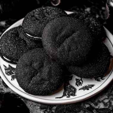 Black Velvet Cheesecake Cookies with chocolate and cream cheese frosting