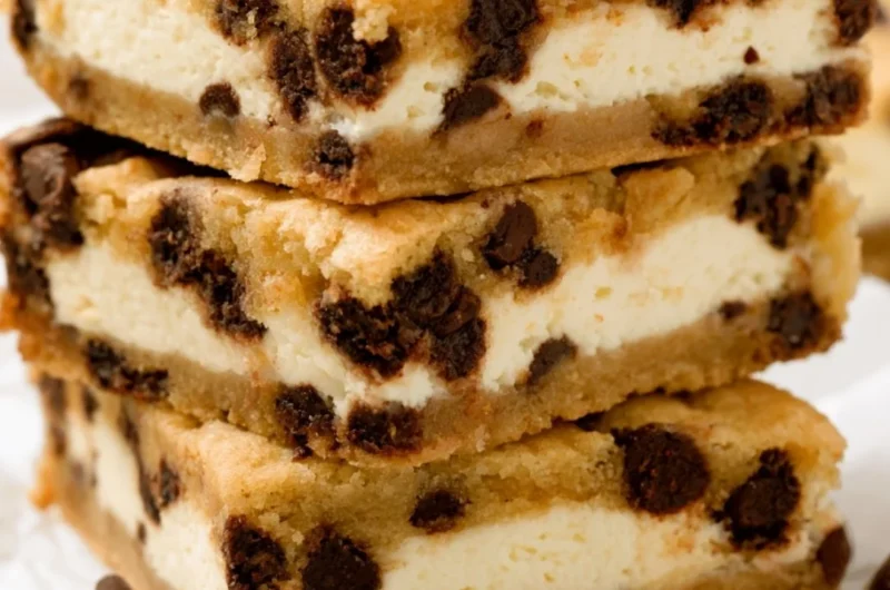 Delicious chocolate chip cheesecake stuffed cookies on a plate