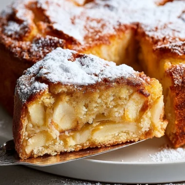 Cozy French Apple Cake with warm spices and fresh apples