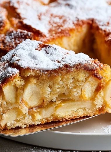 Cozy French Apple Cake with warm spices and fresh apples