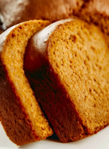 Delicious homemade pumpkin bread from Libby's recipe, perfect for fall baking.