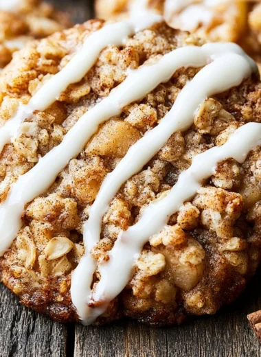 Delicious apple crisp cookies, perfect for cozy moments and sharing with loved ones.