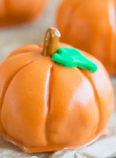 Cozy no-bake pumpkin shaped Oreo balls for a festive fall treat