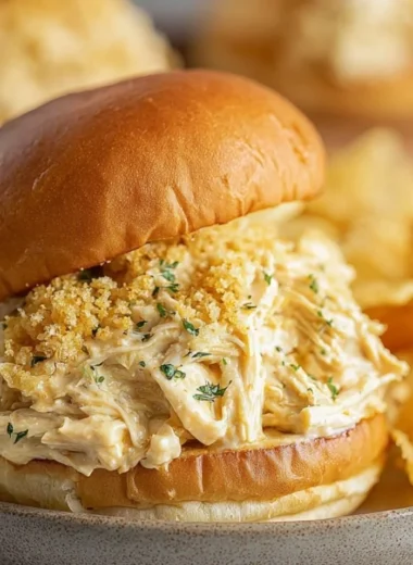 Ohio shredded chicken sandwich served with fresh toppings and sides